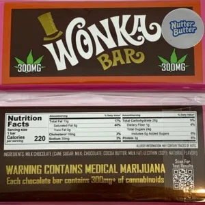 WONKA BAR EDIBLE NUTTER BUTTER